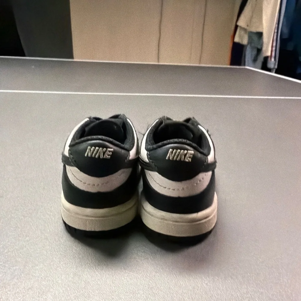 Nike Dunk Low Panda Black White Toddler Sneakers CW1589-100 Size 4C